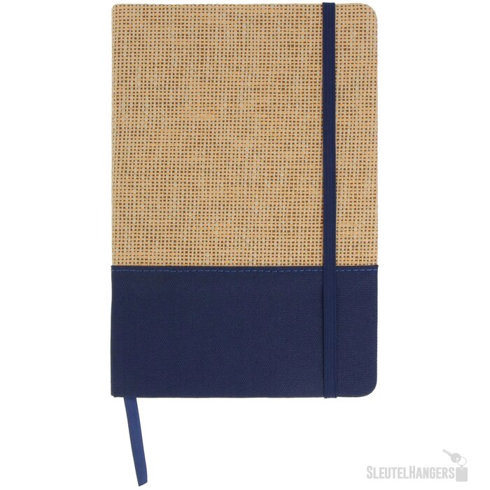Notitieboek jute R-PET donkerblauw