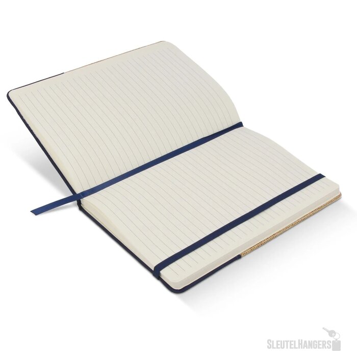 Notitieboek jute R-PET donkerblauw