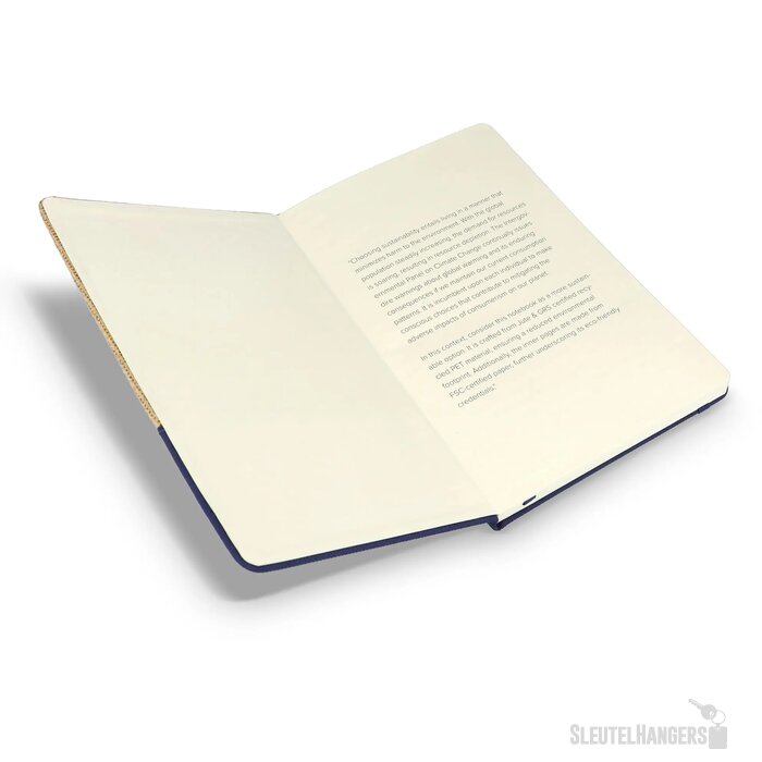 Notitieboek jute R-PET donkerblauw