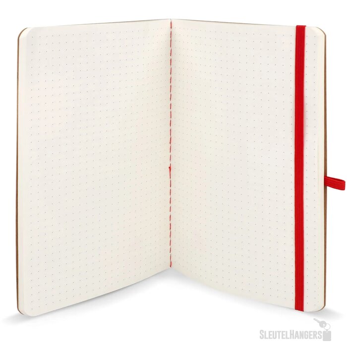 Notitieboek met zachte kaft Kraftpapier A5 rood