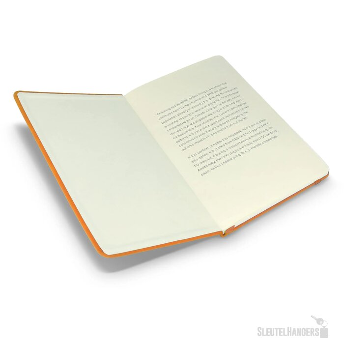 Notitieboek R-PET/PU A5 oranje
