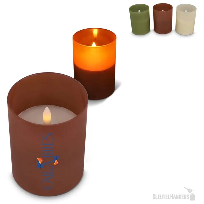 Nyelle oplaadbare LED Wax kaars in glas