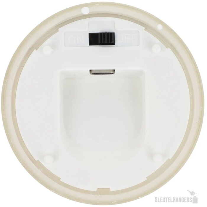 Nyelle oplaadbare LED Wax kaars in glas beige