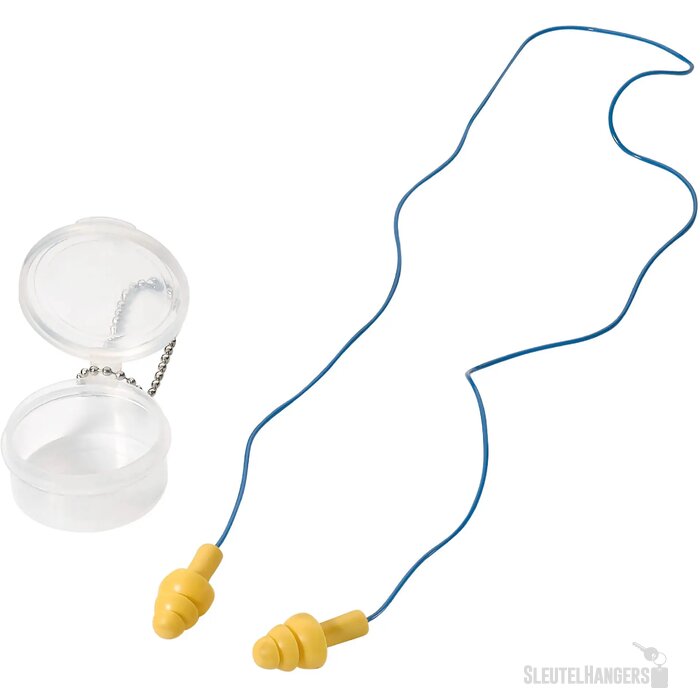 Oordopjes met koord blauw / geel
