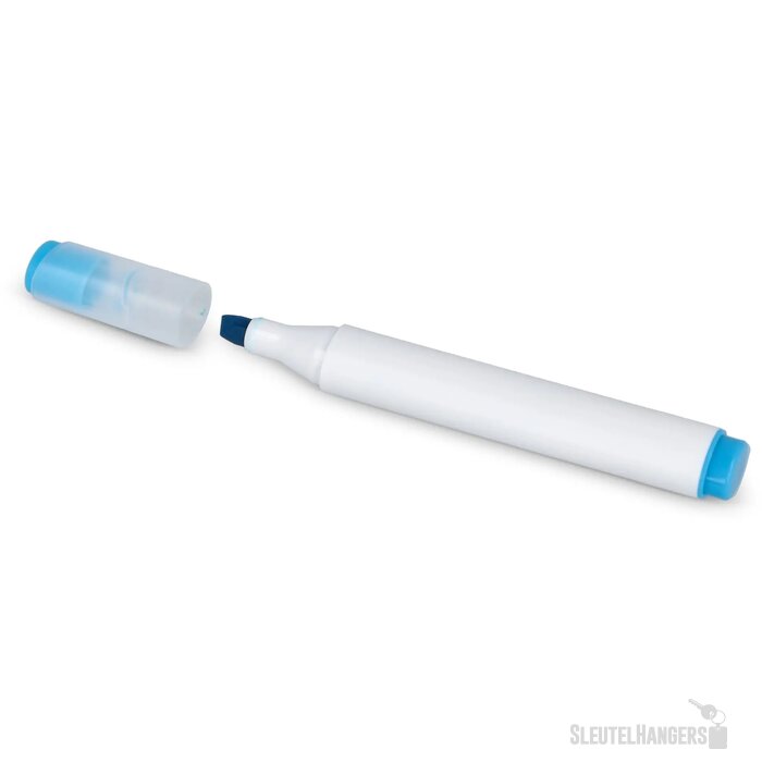 Ovale tekstmarker blauw