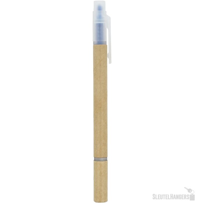 Papieren tekstmarker balpen blauw