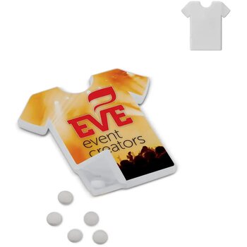 Pepermuntdoos T-shirt wit