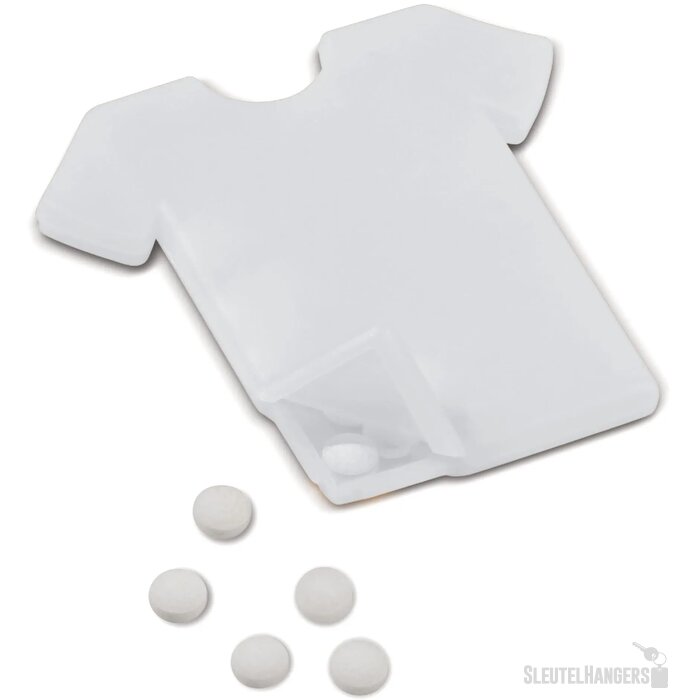 Pepermuntdoos T-shirt wit
