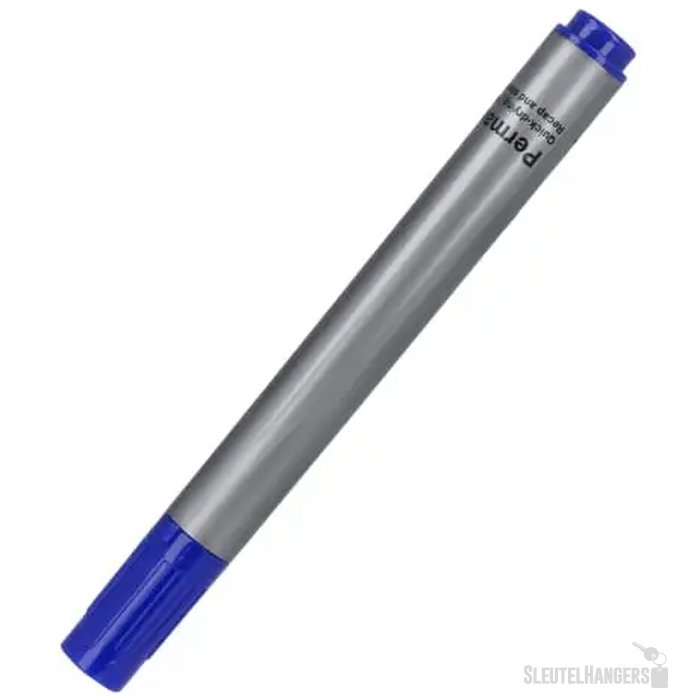 Permanent marker blauw