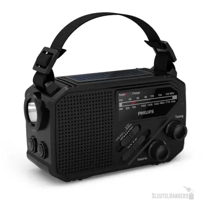 Philips TAR1609 Noodradio met Analoge FM/AM-tuner en Zaklamp zwart
