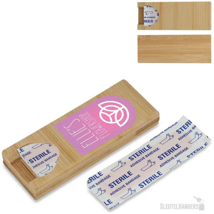 Pleisters in bamboo doosje