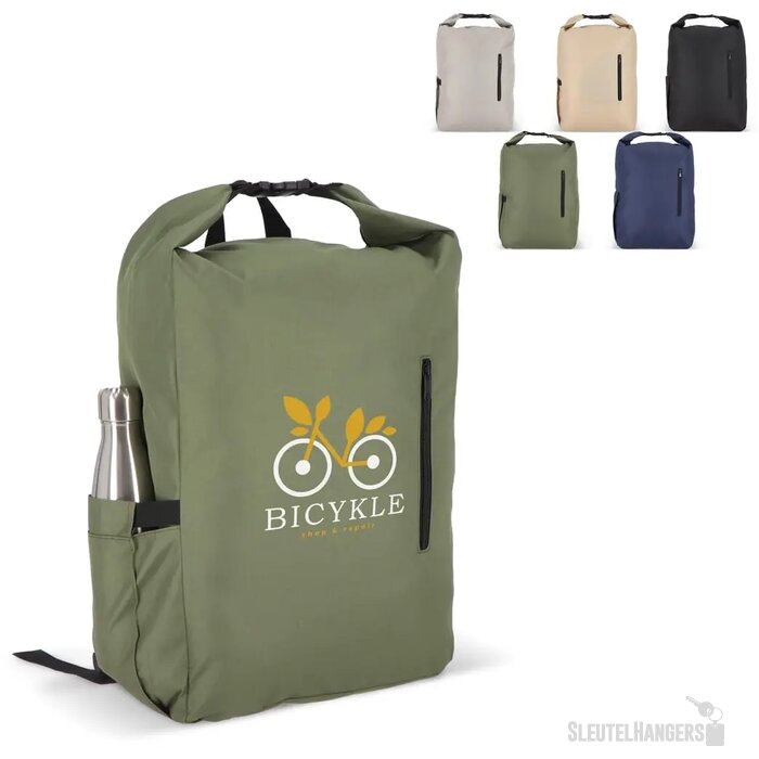 R-PET 600D Rolltop gesp rugzak 20L