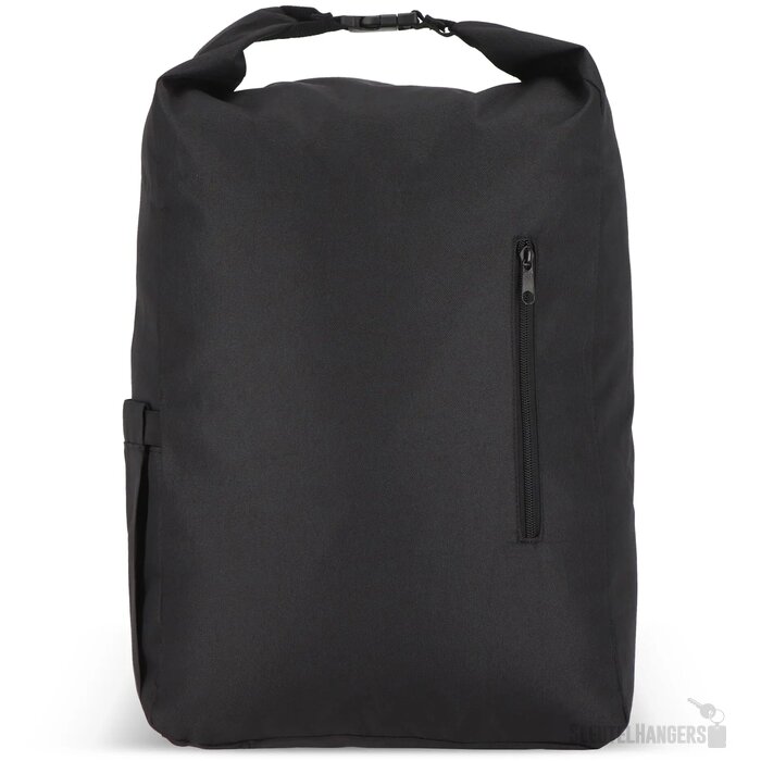 R-PET 600D Rolltop gesp rugzak 20L zwart