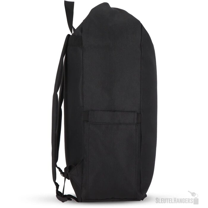 R-PET 600D Rolltop gesp rugzak 20L zwart