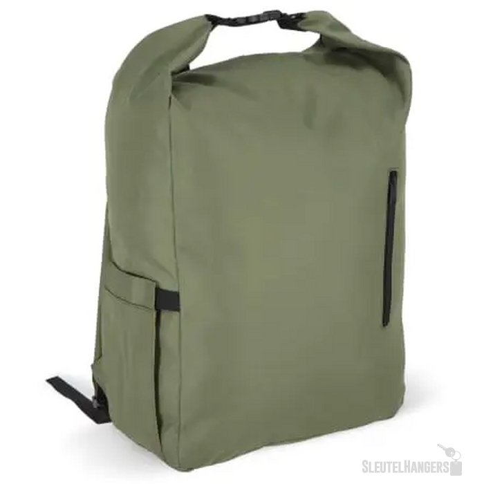 R-PET 600D Rolltop gesp rugzak 20L olijfgroen