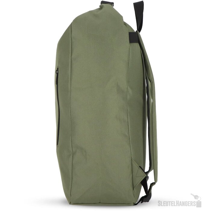 R-PET 600D Rolltop gesp rugzak 20L olijfgroen