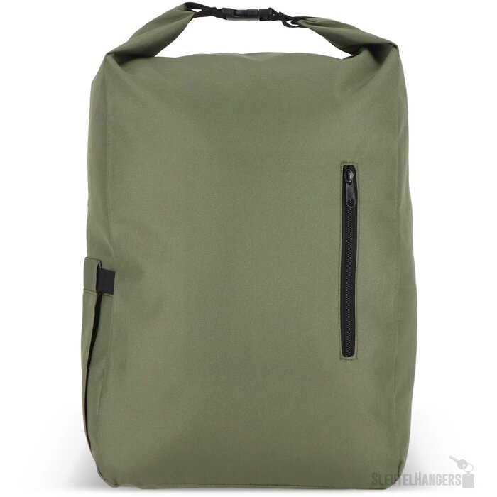 R-PET 600D Rolltop gesp rugzak 20L olijfgroen