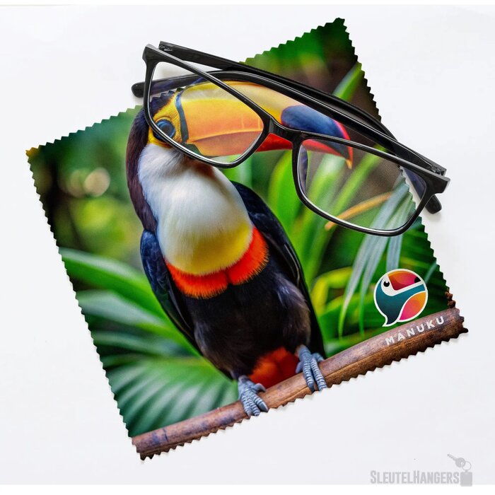 R-PET microvezel reinigingsdoek 15 x 15cm sublimatie wit