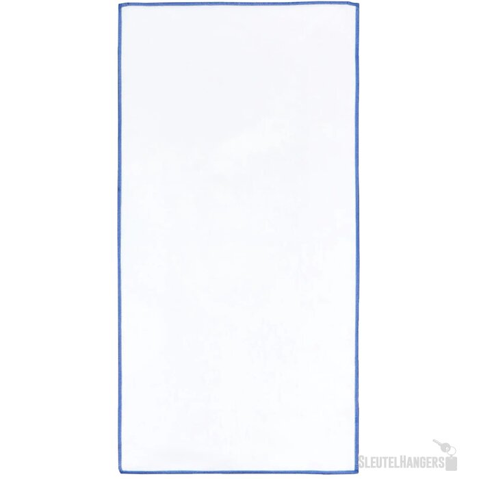 R-PET sneldrogende sport handdoek 40x80cm met etui (200g/m²) sublimatie blauw