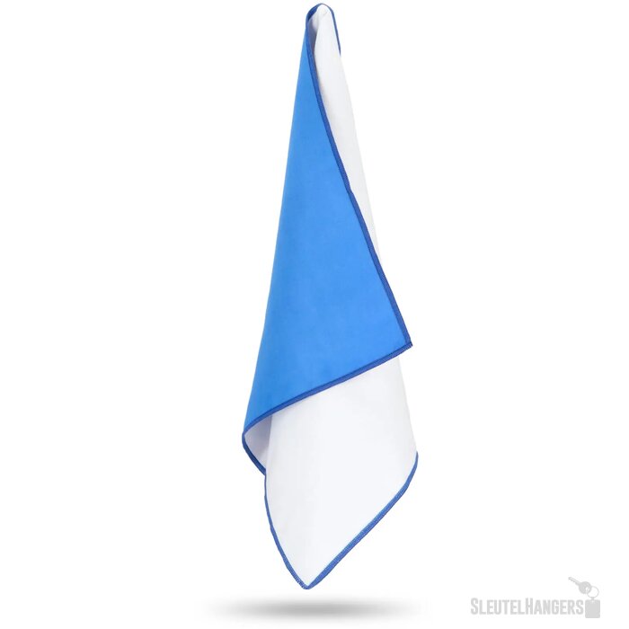 R-PET sneldrogende sport handdoek 40x80cm met etui (200g/m²) sublimatie blauw