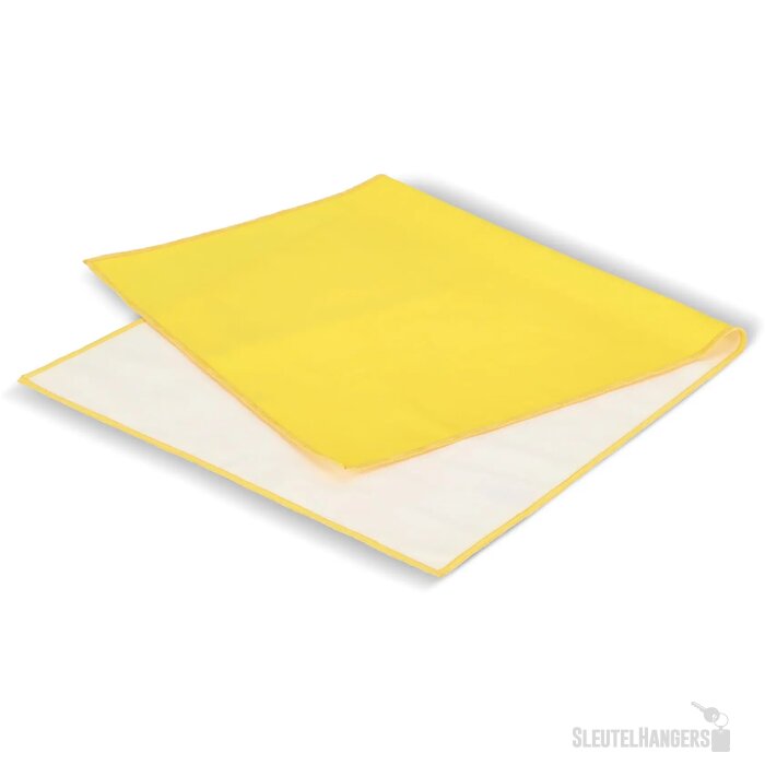 R-PET sneldrogende sport handdoek 40x80cm met etui (200g/m²) sublimatie geel