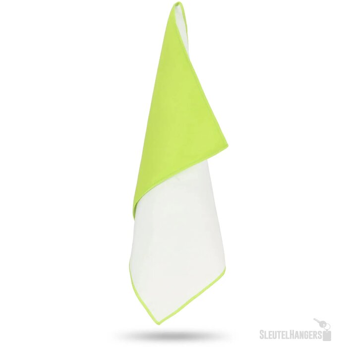 R-PET sneldrogende sport handdoek 40x80cm met etui (200g/m²) sublimatie lichtgroen