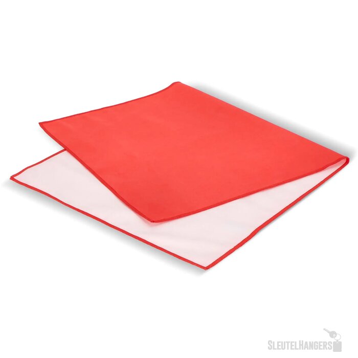 R-PET sneldrogende sport handdoek 40x80cm met etui (200g/m²) sublimatie rood
