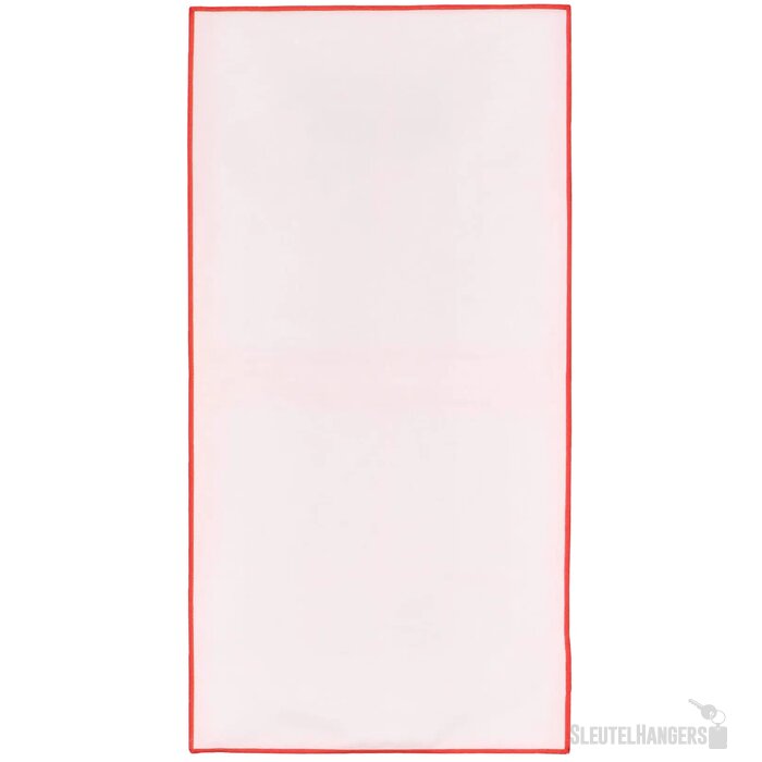 R-PET sneldrogende sport handdoek 40x80cm met etui (200g/m²) sublimatie rood