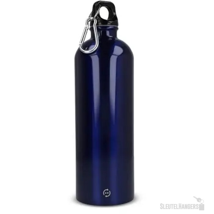 R-SS enkelwandige fles met karabijnhaak 750ml donkerblauw
