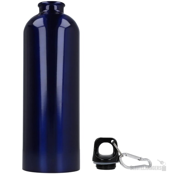 R-SS enkelwandige fles met karabijnhaak 750ml donkerblauw