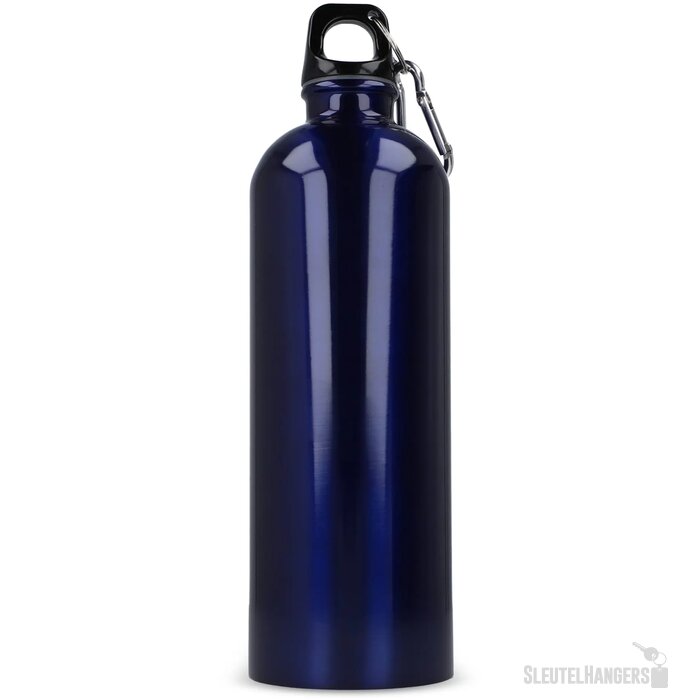 R-SS enkelwandige fles met karabijnhaak 750ml donkerblauw