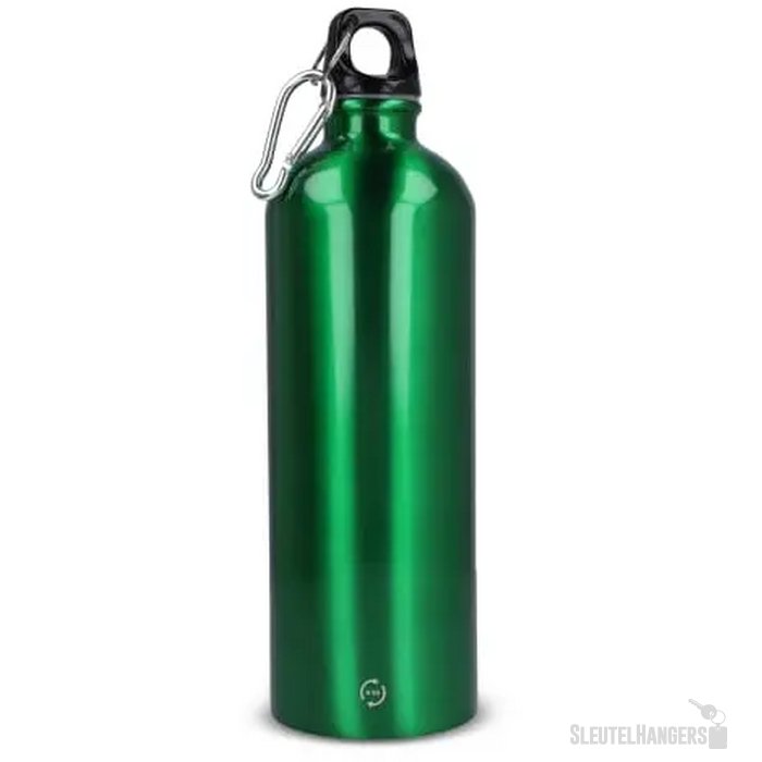 R-SS enkelwandige fles met karabijnhaak 750ml lichtgroen