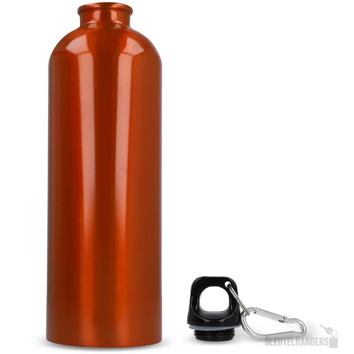 R-SS enkelwandige fles met karabijnhaak 750ml oranje