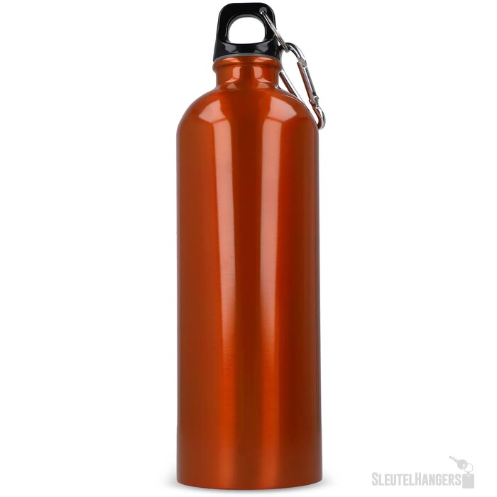 R-SS enkelwandige fles met karabijnhaak 750ml oranje