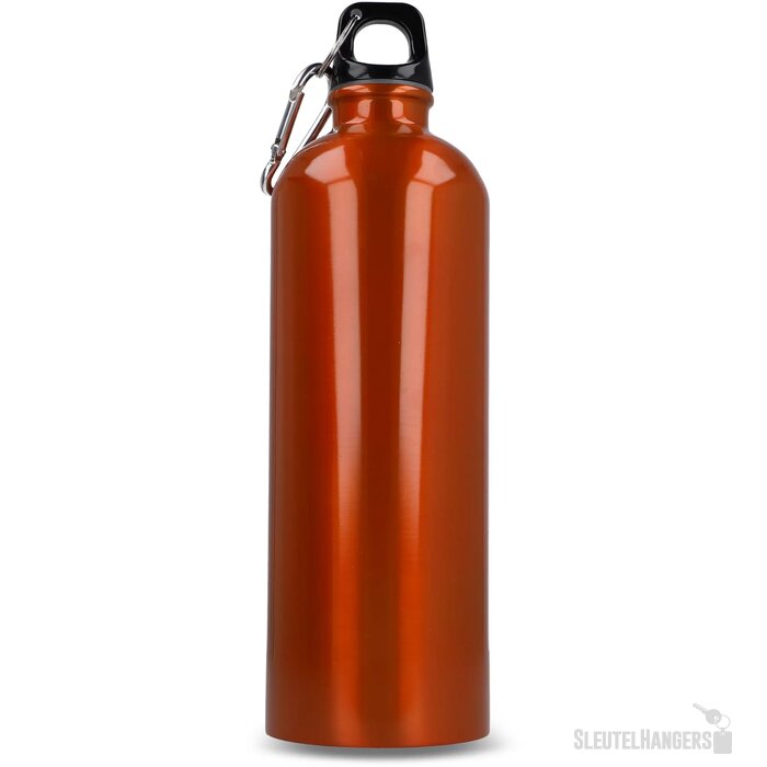 R-SS enkelwandige fles met karabijnhaak 750ml oranje