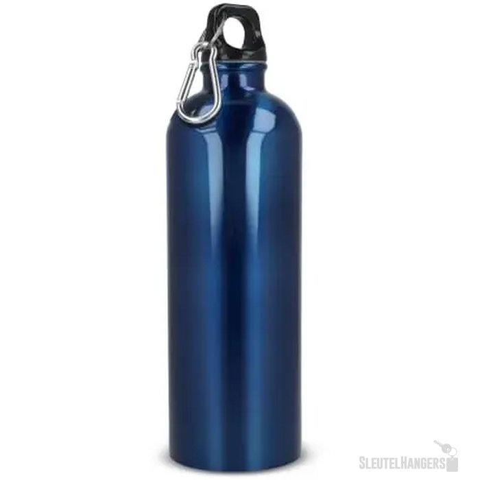 R-SS enkelwandige fles met karabijnhaak 750ml blauw
