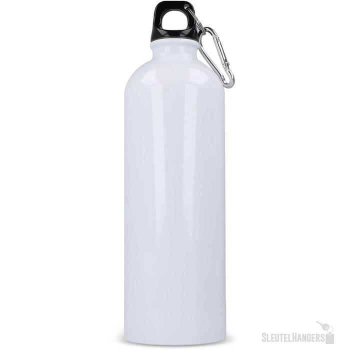 R-SS enkelwandige fles met karabijnhaak 750ml wit
