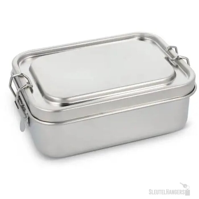 Roestvrij stalen lunchbox zilver