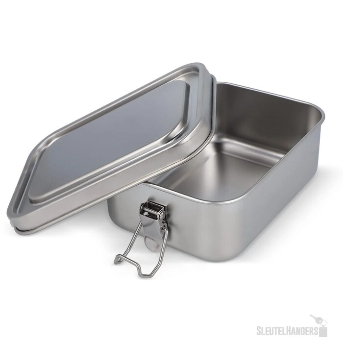 Roestvrij stalen lunchbox zilver
