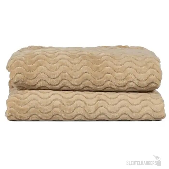 Sagaform Agnes fleece deken 130x170 cm beige
