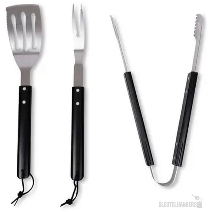 Sagaform Fredde BBQ set 3-delig zwart / zilver