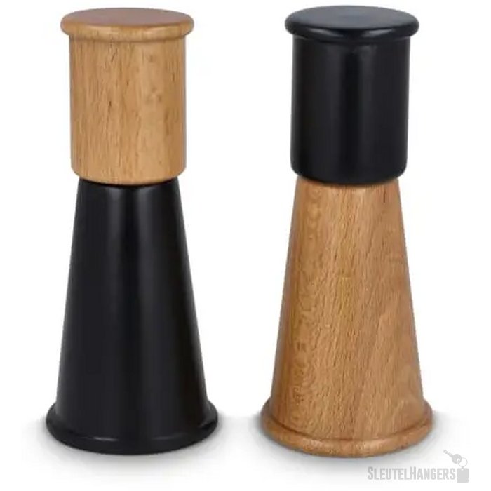 Sagaform Gurken Zout- en Pepermolen Set klein, 15cm zwart