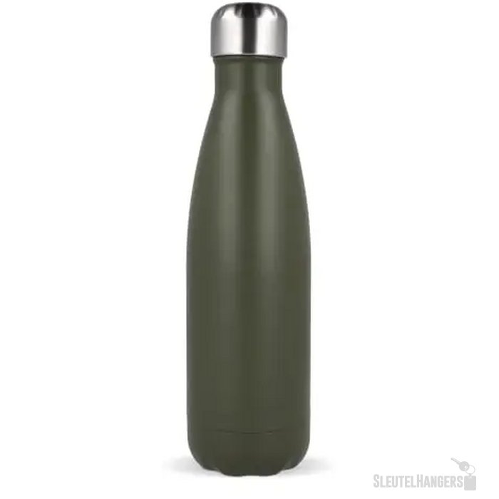Sagaform Nils stalen fles gepoedercoat 500 ml dried green