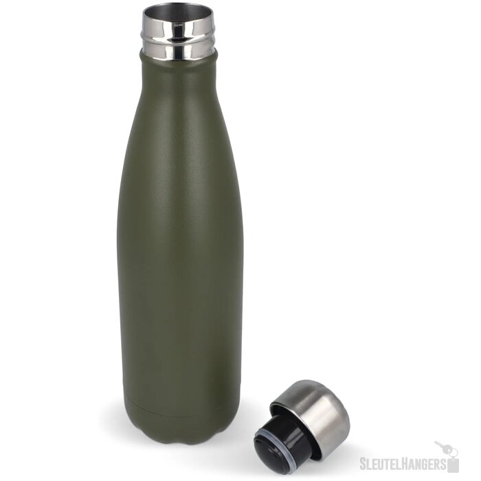 Sagaform Nils stalen fles gepoedercoat 500 ml dried green 500 ml