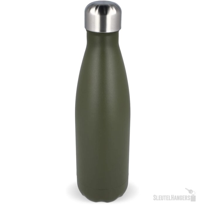 Sagaform Nils stalen fles gepoedercoat 500 ml dried green 500 ml