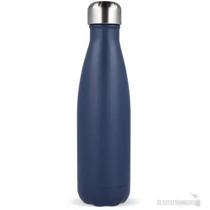Sagaform Nils stalen fles gepoedercoat 500 ml donkerblauw