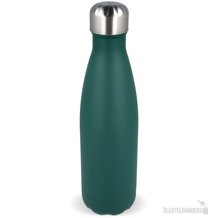 Sagaform Nils stalen fles gepoedercoat 500 ml donker groen 500 ml