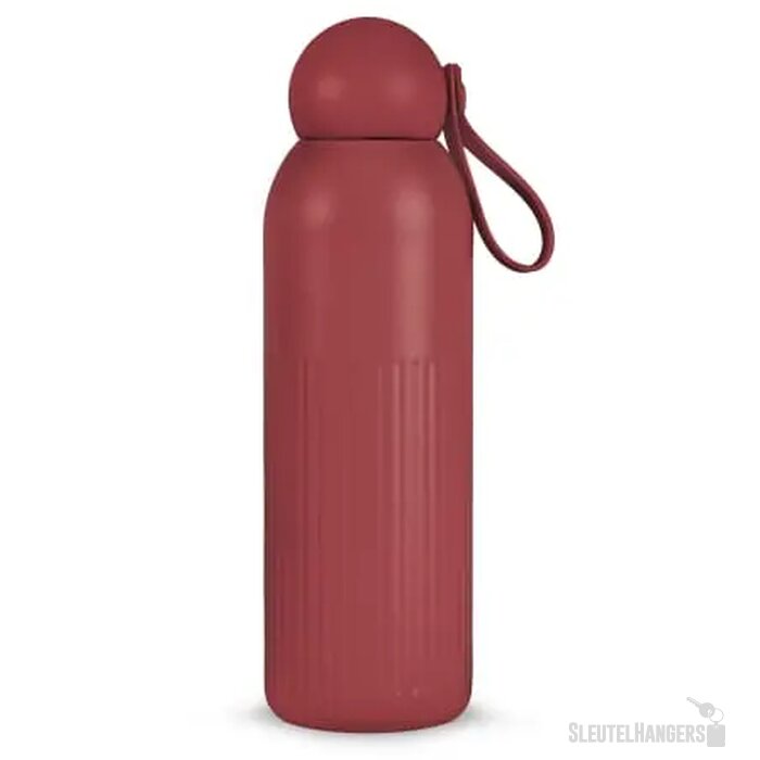 Sagaform Tekla gerecycled stalen fles Rood