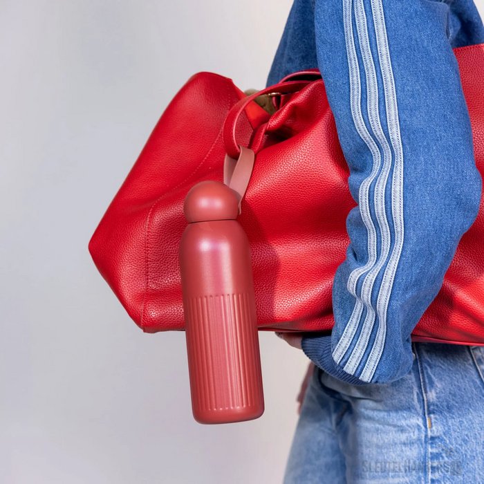 Sagaform Tekla gerecycled stalen fles Rood
