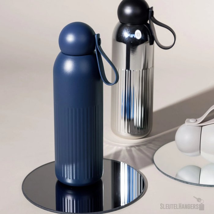 Sagaform Tekla gerecycled stalen fles Blauw